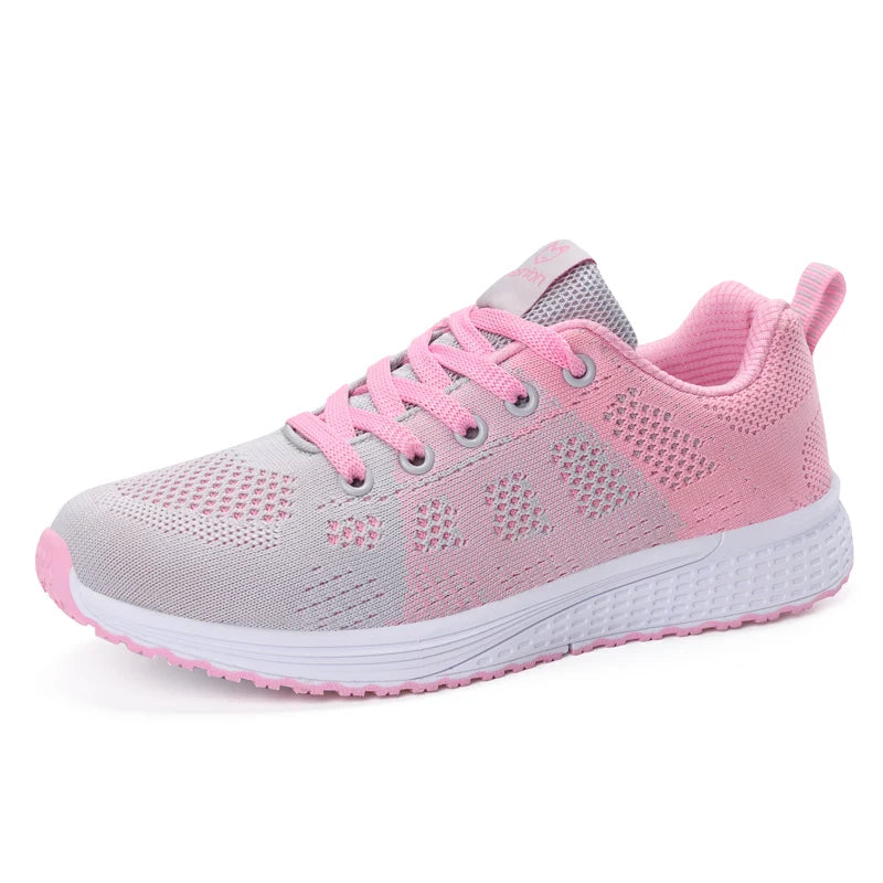 Breathable Women Running Shoes Lightweight Anti-slip Female Sports Shoes Outdoor Soft Women's Sneakers Lace Up Fashion Tennis