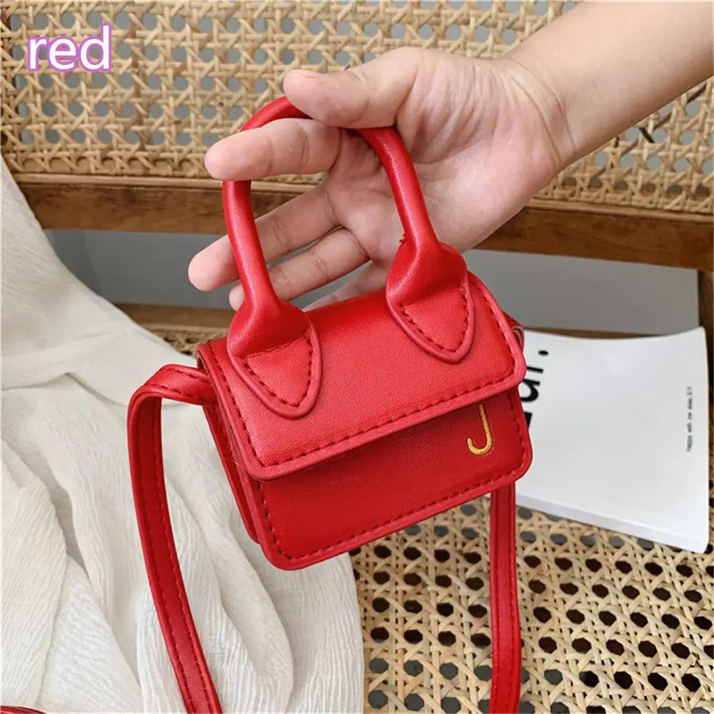 Kids Mini PU Leather Crossbody Bag Fashion Cute Little Girl Small Coin Pouch Purses Handbags Casual Toddler Purse Tote