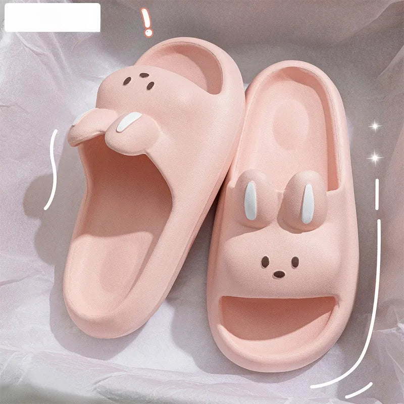 Jelia Step on Shit Slippers for Ladies Summer Lovely Indoor Home Non-slip Home with Eva Sandals for Men Summer