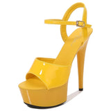 High Heels Women's Sexy Show Shoes Sandals Party Club 15 CM Platform High-heeled Wedding Footwear