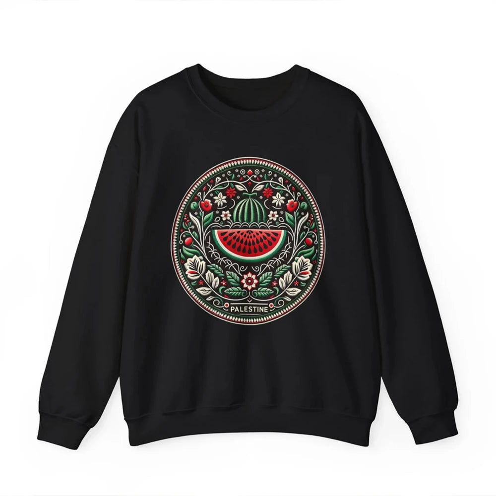 Watermelon Graphic Sweatshirt Aesthetic Fruit Shirt Human Rights Sweater Protest Tee Unisex Long Sleeves Sweatshirts