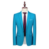 Bright Green Men's Suit Jacket, Stylish Slim Blazer, Wedding Party Dress Coat Suitable for All Seasons Asian