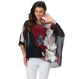 Blouse Plus Size New Batwing Casual Summer Blouse Women Boho Chiffon Shirt Top Shirt Women