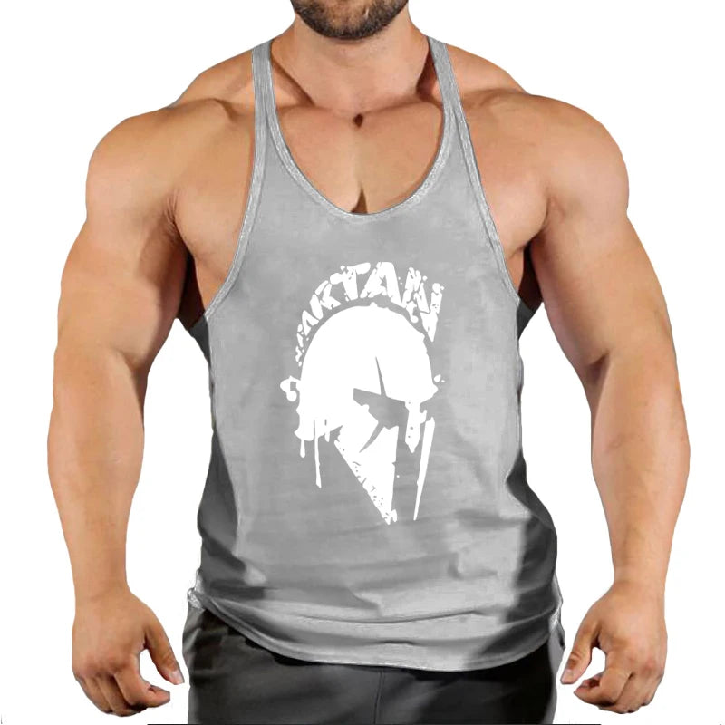 New Bodybuilding Brand Jogger Gym Singlet Training Bodybuilding Tank Top Vest Shirt Sleeveless Fitness Cotton Shirt For Men