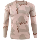 Fashionable Men's Camouflage Printed Men's T-shirt Casual Trend Military Fan Top Autumn New Long Sleeved Round Neck Top