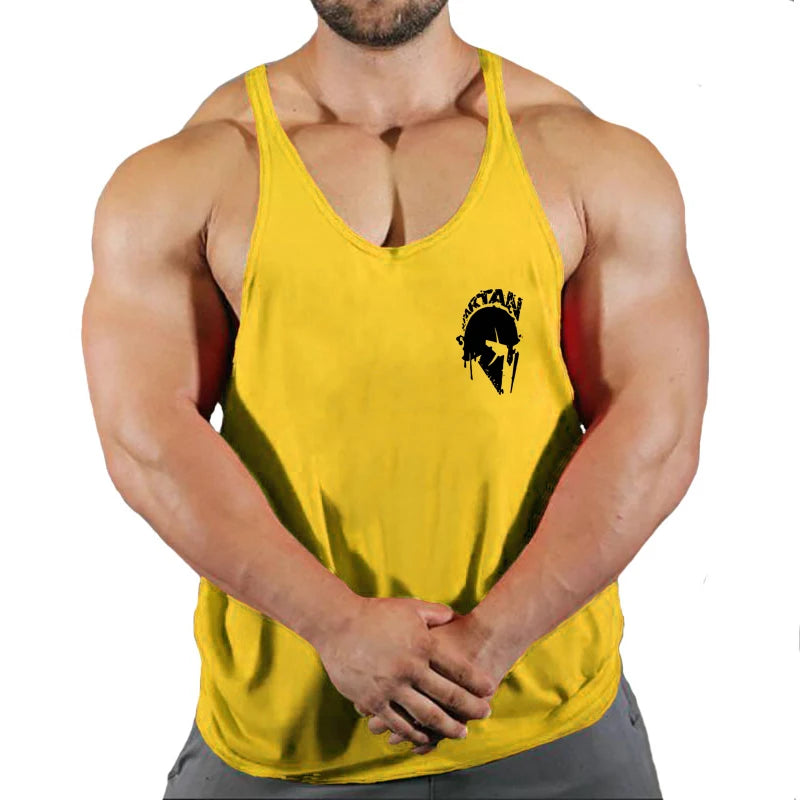 New Bodybuilding Brand Jogger Gym Singlet Training Bodybuilding Tank Top Vest Shirt Sleeveless Fitness Cotton Shirt For Men