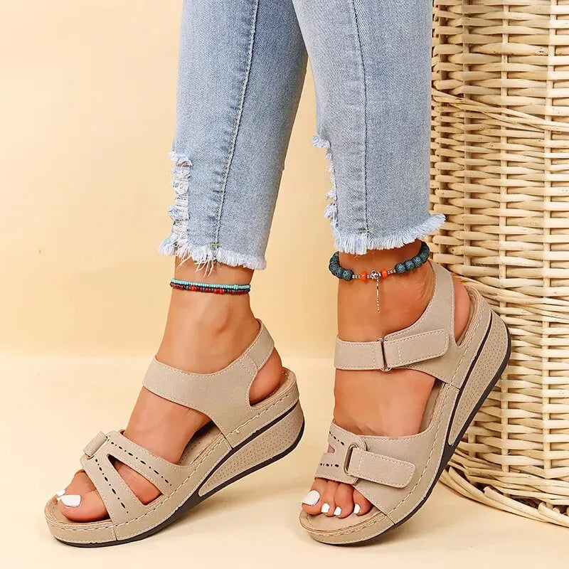 Summer Wedge Sandals for Women New Fashion Non Slip Beach Shoes Woman Lightweight Casual Platform Sandalias Mujer Plus Size