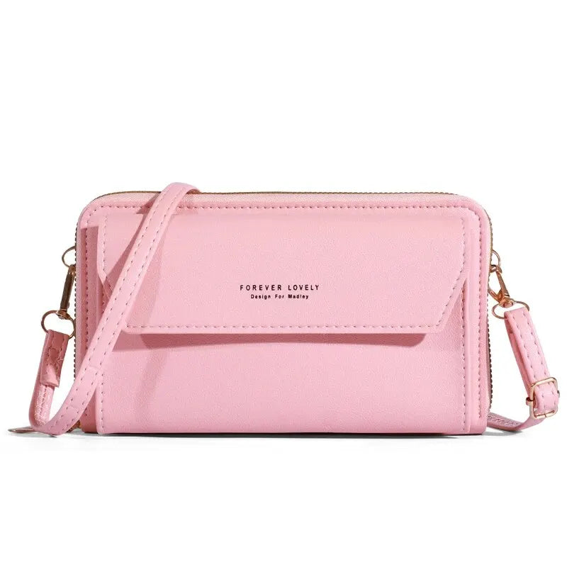 New Crossbody Bag for Women Summer Small Market Simple One Shoulder Bag for Mobile Phone Double Layer Casual Small Body Bag