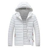 Men New Autumn Winter Warm Waterproof Parkas Jacket Coat Mens Hooded Casual Outwear Detachable Hat Outfits Parkas Coat Male