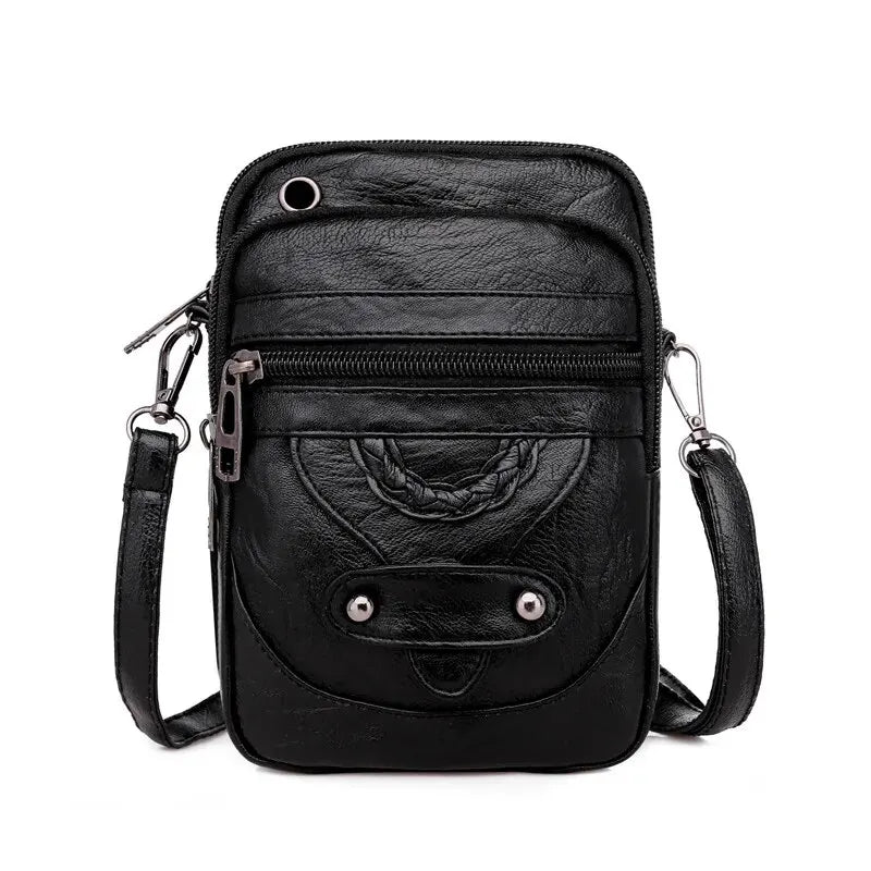 PU Soft Leather Shoulder Bag Large Capacity Casual and Lightweight Shoulder Crossbody Bag for Women