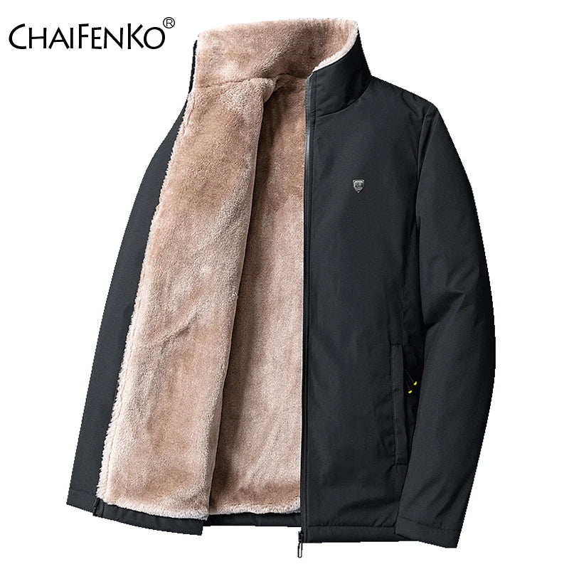 Men Winter Windproof Warm Thick Fleece Jacket Men Fashion Casual Coat Men Autumn Brand Outwear Outdoor Classic Jacket Men