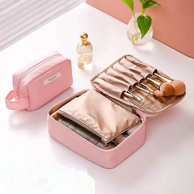 New Women's Portable Travel Cosmetics Storage Bag with Large Capacity Waterproof Girl Makeup Bag Women's Washing Bag organizer