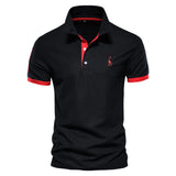 Polo Giraffe Shirt Men Quality Embroidery Summer Short Sleeve Polo Casual Business Social Mens Polos BR Size