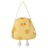 Supper Cute Canvas Crossbody Bag Cheese Doll Girl Shoulder Bag Kawaii Girlfriend Gift High Quality Soft Women Bag