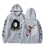 Hot Anime Attack On Titan Plus Size Hoodie Levi Graphic Hooded Women Clothes Autumn Warm Sweatshirt Harajuku Streetwear Tops