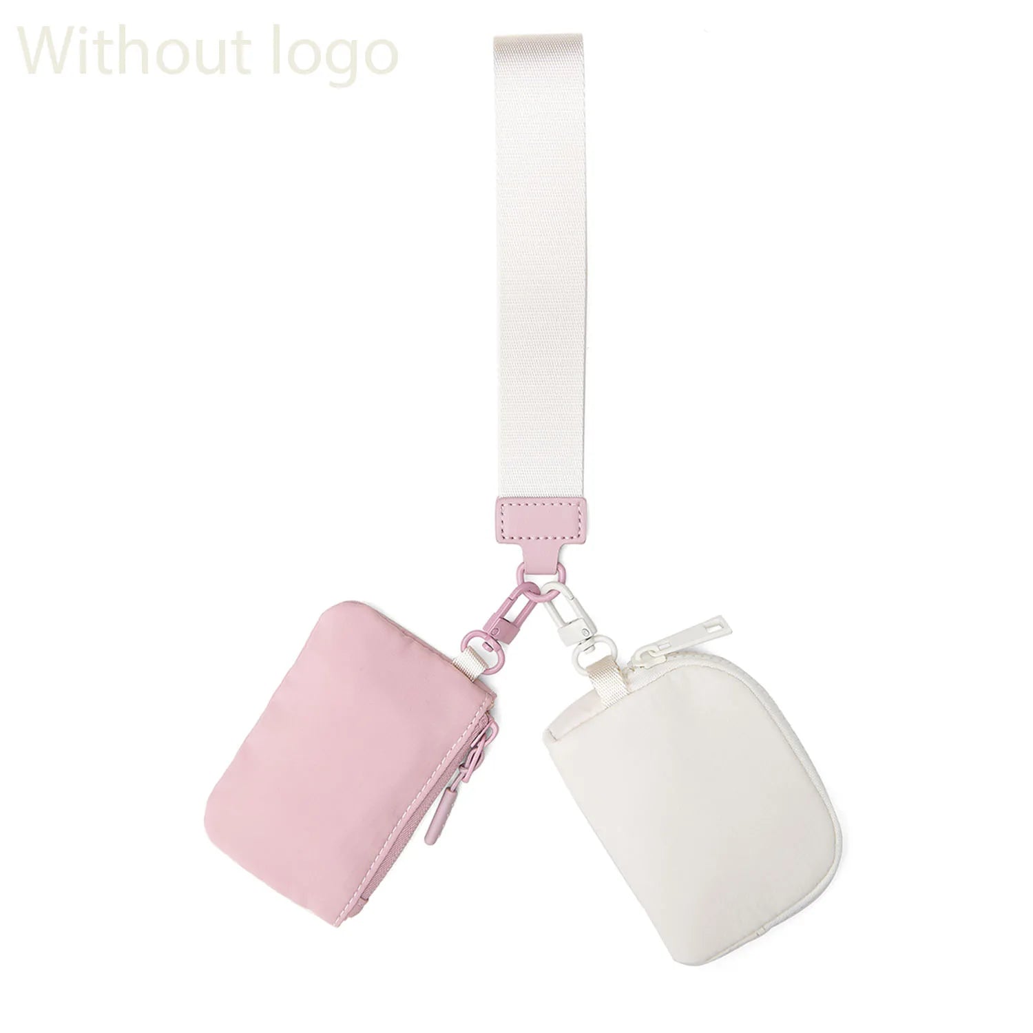 2 PCS Mini Zip Around Wristlet keychain lulu Wallet Gift for Mum Wristlet Portable wallet Coin Purse Mini Women Coin Pockect