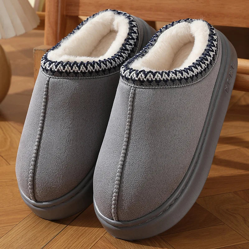 New Fluffy Slippers Women House Flats Fashion Plush Winter Designer Shoes Ladies Home Elegant Casual Footwear