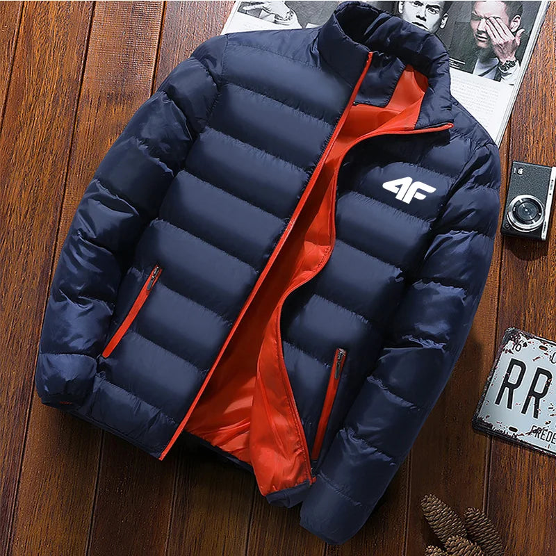 Autumn and winter men's casual jacket, street fashion versatile monochrome jacket luxury high-end jacket new style