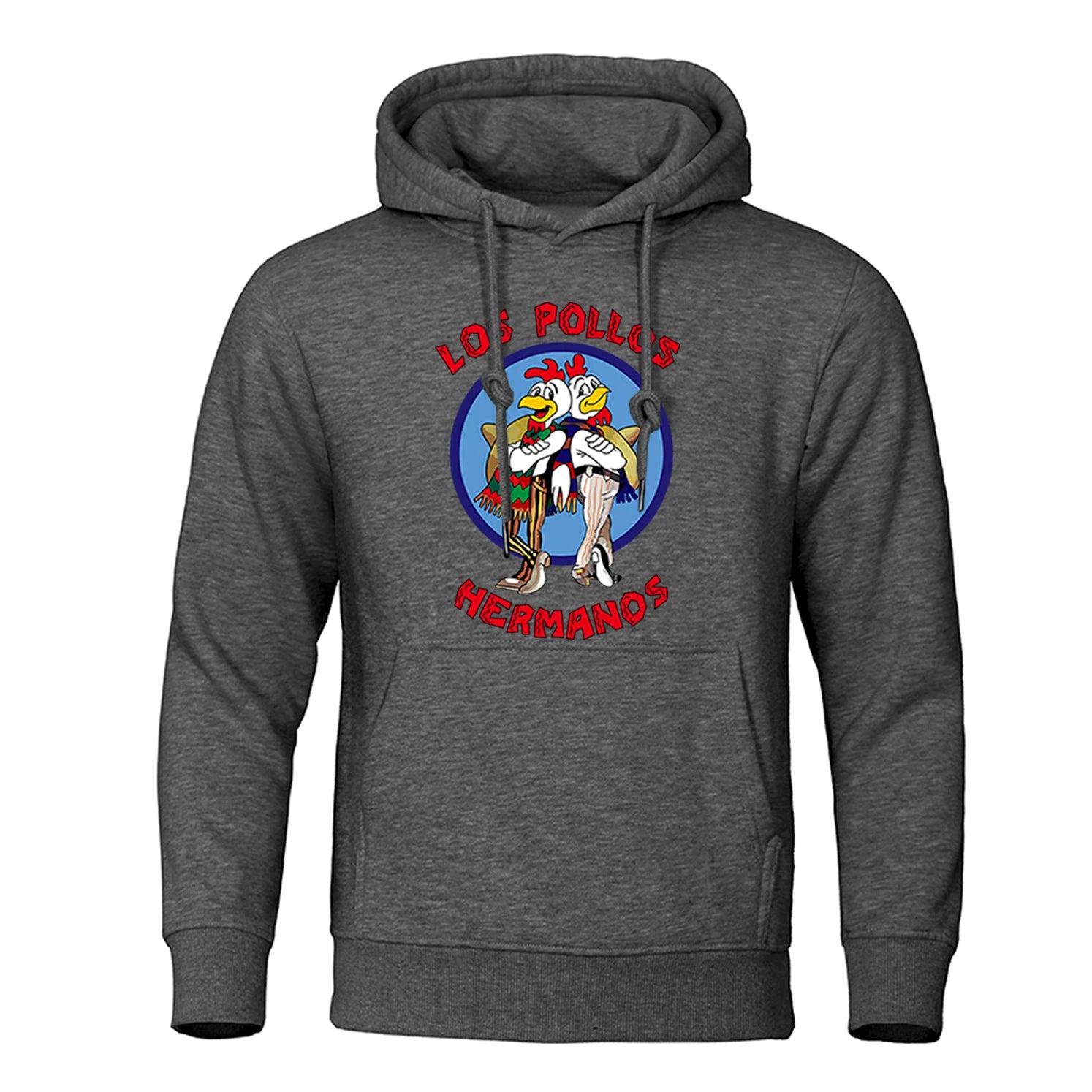 LOS POLLOS Hermanos Men's Hoodies Loose Pullover Letter Print Male Sweatshirts Chicken Brothers Pullovers Warm Breathable Hoody