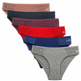 5 PCS/SET New Arrival Low Rise Ladies Sexy Lace Panty Underpants Panties For Women Lingerie Cotton Briefs