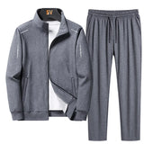 Men Set Large Size 6XL 7XL 8XL Fashion New  Autumn Winter Homme Suit Sweatshirt Sweatpants Men's Set Male Tracksuit Jacket