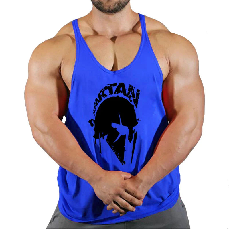 New Bodybuilding Brand Jogger Gym Singlet Training Bodybuilding Tank Top Vest Shirt Sleeveless Fitness Cotton Shirt For Men