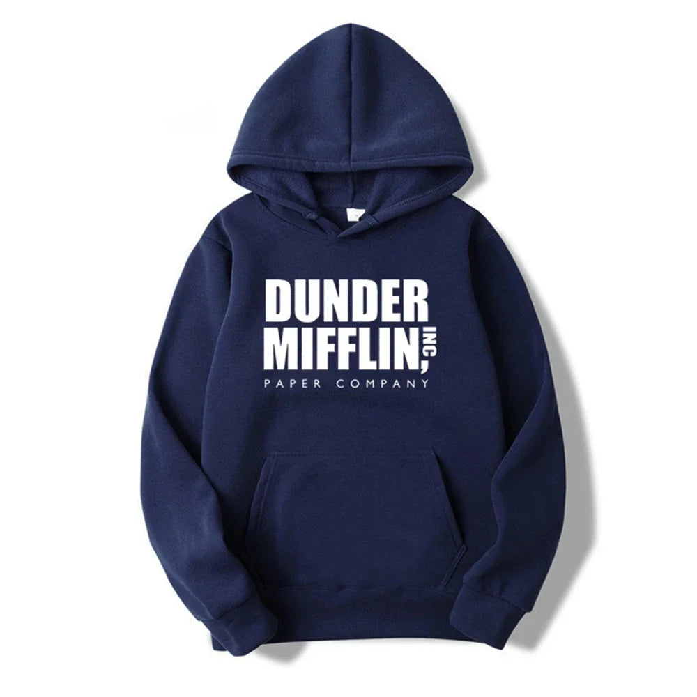 The Office Dunder Mufflin INC Paper Hoodie Dwight Schrute Sweatshirt  Men Women Hoodies Casual Pullover Hooded Sweater