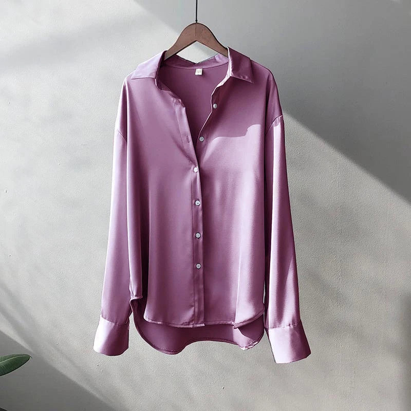 Spring Shirt And Blouses New Sweater Cardigans Woman Top Knitted Korean Long Sleeve Lapel Button Elegance Sweet Casual Coats