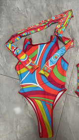 8pieces women's swimwear fashion brand colourful summer beach swimsuit sexy bodysuit size S-XL