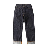 Red Tornado Relaxed Straight Fit Men's Jeans Raw Selvedge Denim Pants Amekaji