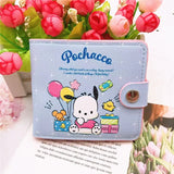 Sanrio Hello Kitty Cinnamoroll My Melody Kuromi New Pu Casual Money Bag Coin Purse Card package Wallet With Buttons ﻿