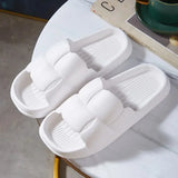 1PC Thick Flat Bottom Bathroom Home Slippers Fashion Soft Sole EVA Indoor Lady Sandals Summer Non Slip Flip Flops