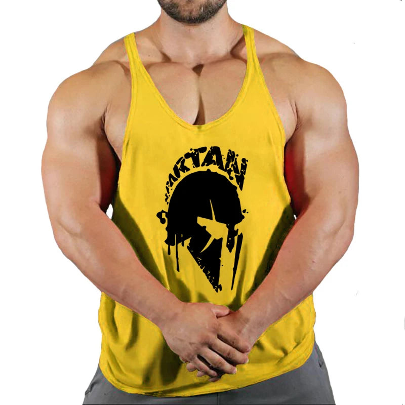 New Bodybuilding Brand Jogger Gym Singlet Training Bodybuilding Tank Top Vest Shirt Sleeveless Fitness Cotton Shirt For Men