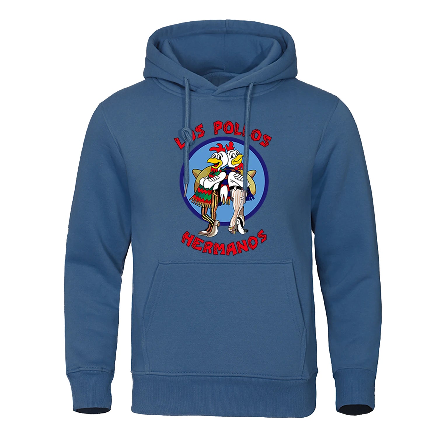 LOS POLLOS Hermanos Men's Hoodies Loose Pullover Letter Print Male Sweatshirts Chicken Brothers Pullovers Warm Breathable Hoody