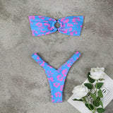 Micro Bikini Push Up Women Swimsuits 2024 Sexy Female Swimwear Brazilian Bikini Set Thong Biquini Swim Suits Print Beachwear