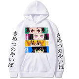 Harajuku Demon Slayer Plus Size Hoodie Kamado Nezuko Graphic Print Women Sweatshirts Long Sleeve Fashion Female Streetwear