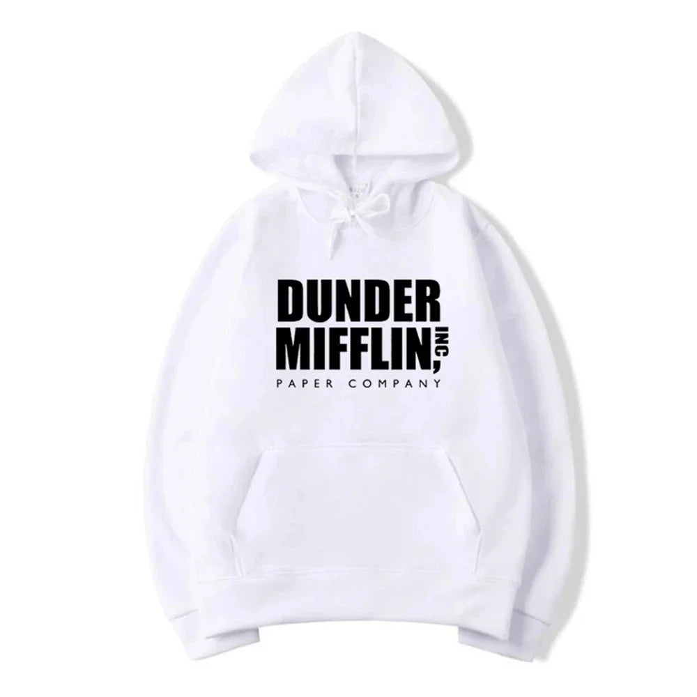 The Office Dunder Mufflin INC Paper Hoodie Dwight Schrute Sweatshirt  Men Women Hoodies Casual Pullover Hooded Sweater