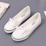 Canvas Small White Shallow Cut Summer Flat Sport Casual Ladies Soft Sneakers Platform Zapatillas De Mujer Tenis Women Luxury