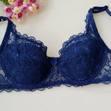 New Sexy Floral Lace Bras Women Summer Thin Push Up Brassiere Solid Color Comfort Breathable Underwear Female Fashion Lingerie