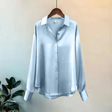 Summer Shirts And Blouses Woman Casual Top Autumn Winter Korean Long Sleeve Button Elegance Sweet Casual Office Lady New Shirts