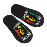 Custom Jamaica Singer Reggae Rock Bob Marley Comfort Scuff Memory Foam Slippers Women Hotel House Shoes