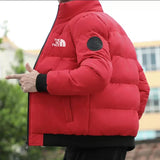 Winter Jacket Men Stand Collar Warm Down Jacket Street Fashion Casual Brand Men's Parka North Coat