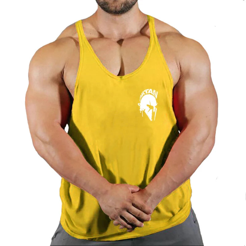 New Bodybuilding Brand Jogger Gym Singlet Training Bodybuilding Tank Top Vest Shirt Sleeveless Fitness Cotton Shirt For Men