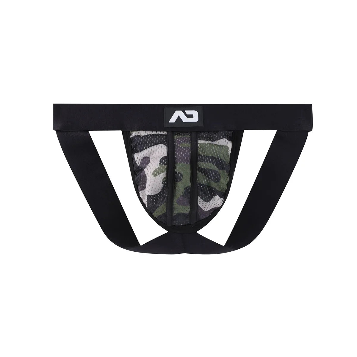 New addicted men's double-cubed underwear boys U convex bag hollow sexy camouflage rear empty triangular pants