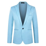 Fashionable Slim Men's Blazer Casual Single-breasted Wedding Jacket Youth Slim Fit Smooths Your Silhouette Wholesale