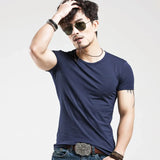 Brand New Men T Shirt Tops V neck Short Sleeve Tees Men's Fashion Fitness Hot T-shirt For Male Man T-shirt Size 5XL