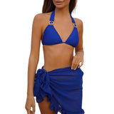 Women Beach Solid Colors Sexy Wrap Kaftan Sarong Skirts 9 Color Swimsuit Cover-Ups Chiffon Pareo Scarf Bikini  Swimwear