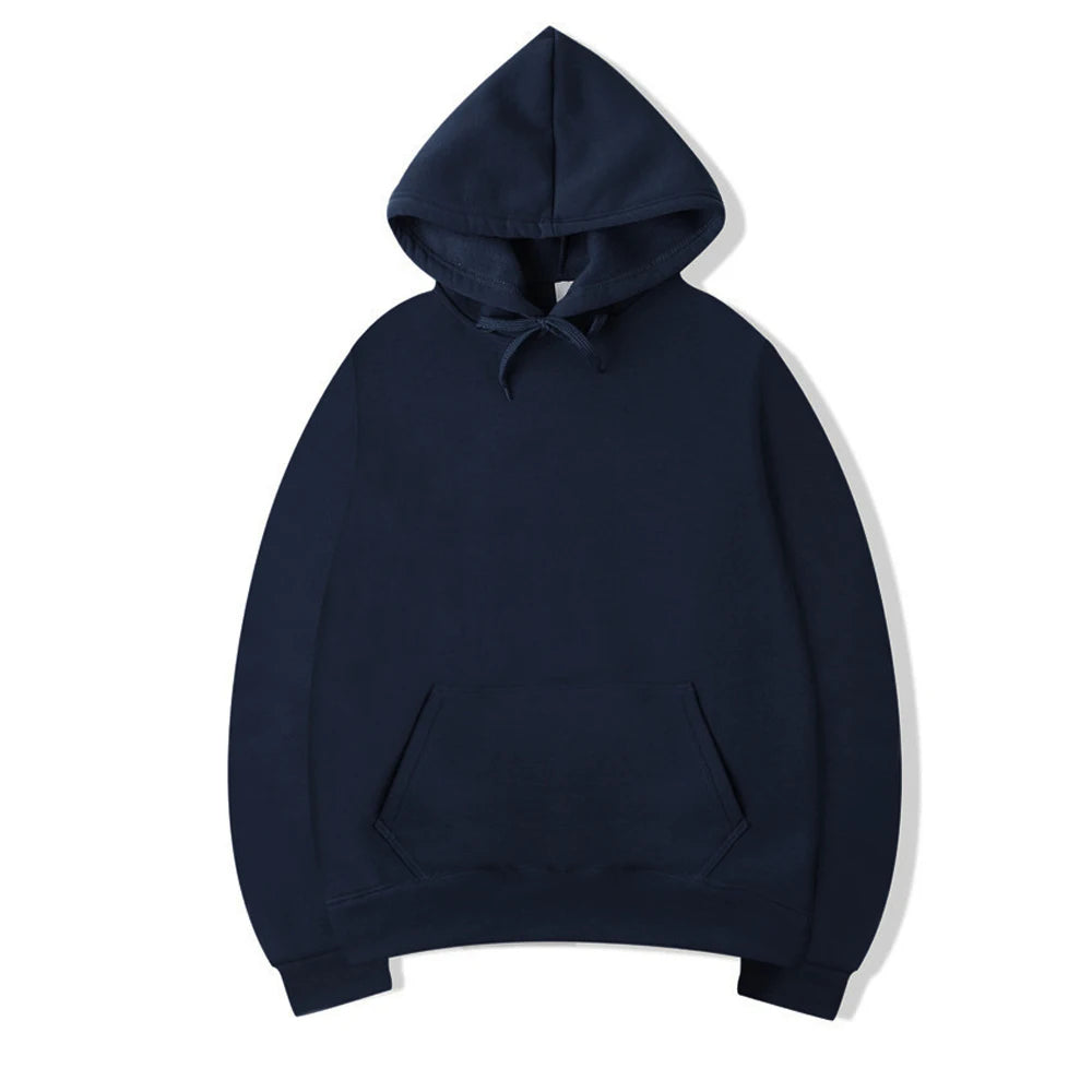 Men's Hoodies Women Pullover Spring Autumn Casual Hoodie Sweatshirts Solid Color Hoodies Oversize Black Sweatshirt For Male