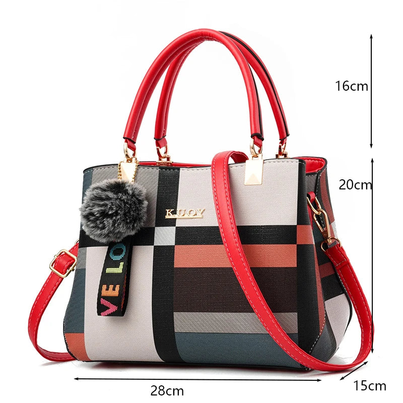 PU Leather Casual Crossbody Bags for Women Ladies Luxury Designer Tote Handbag Female Large Capacity Travel Shoulder Bag Sac