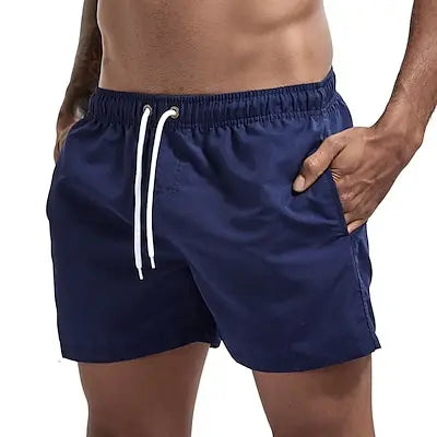 Men's Swim Shorts Swim Trunks Quick Dry Board Shorts Bathing Suit Breathable Drawstring With Pockets for Surfing Beach Summer